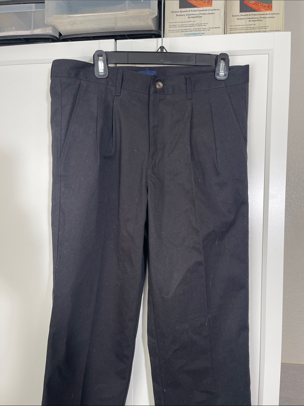 Basic Editions Black Flat-Front Men's Shorts